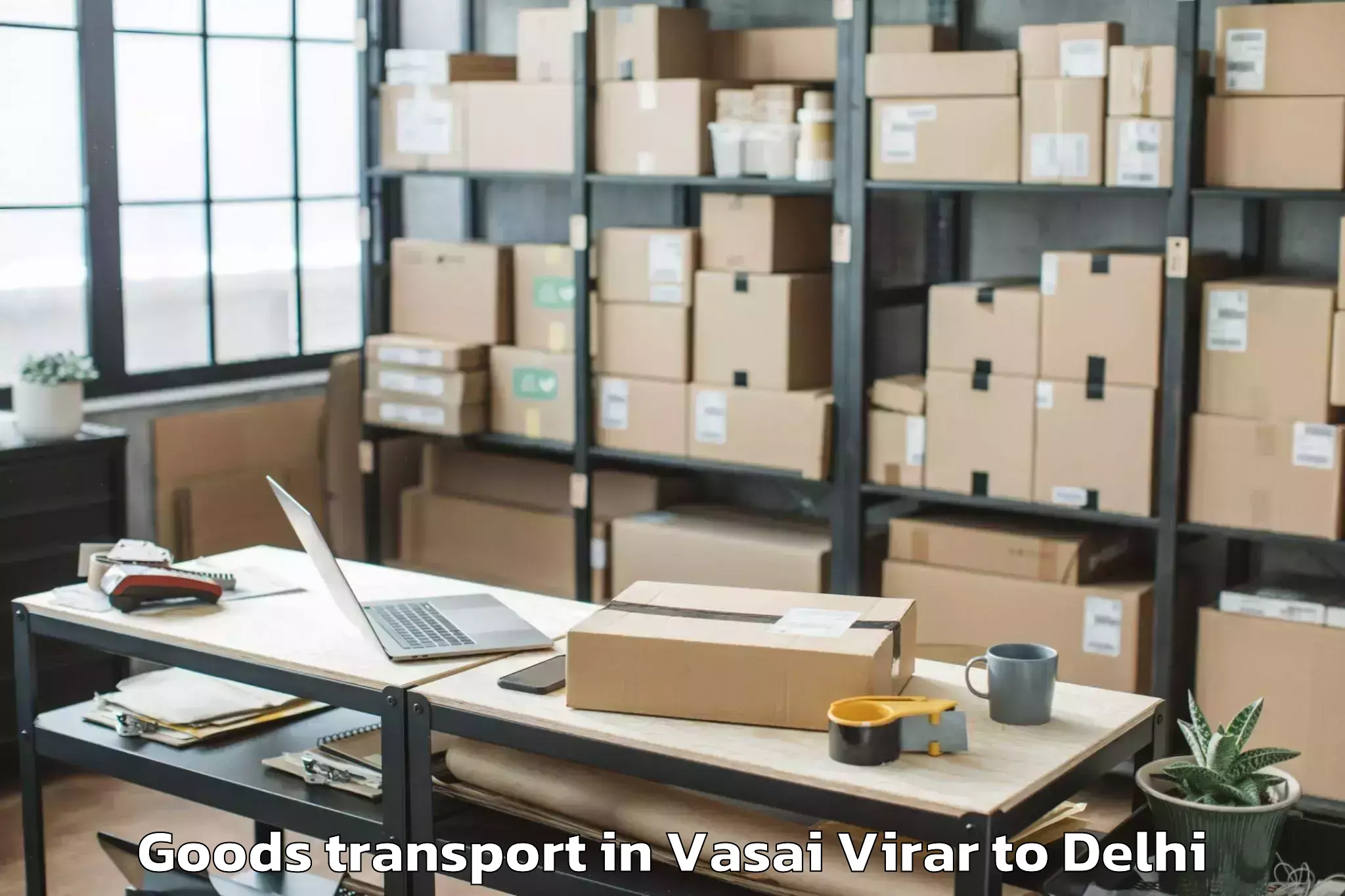 Top Vasai Virar to Najafgarh Goods Transport Available